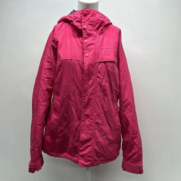 Burton Dry Ride Coat Jacket Ski Snowboarding Heavyweight Pink Women's Size Large - Picture 1 of 15